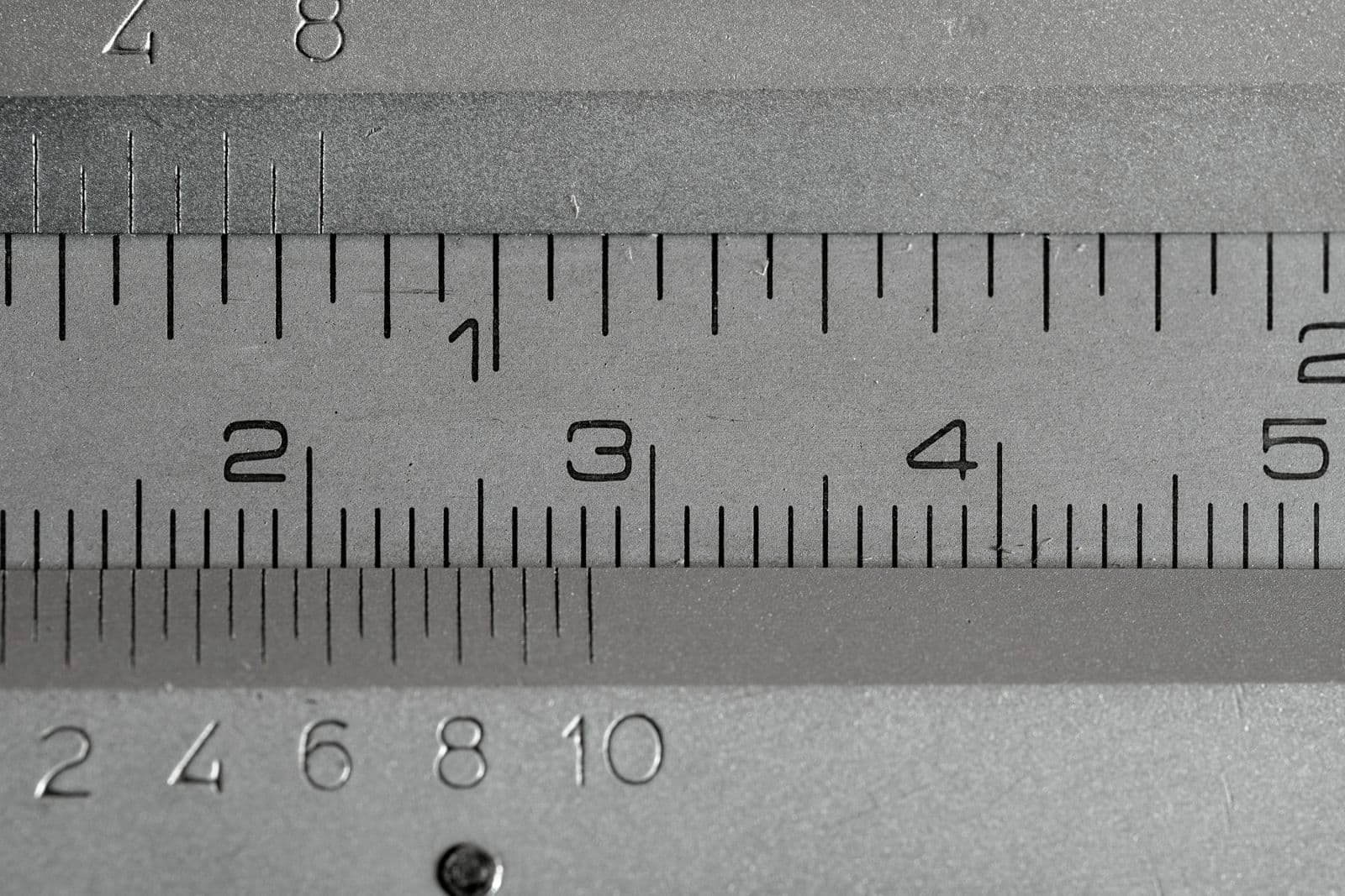 An engraved measuring scale